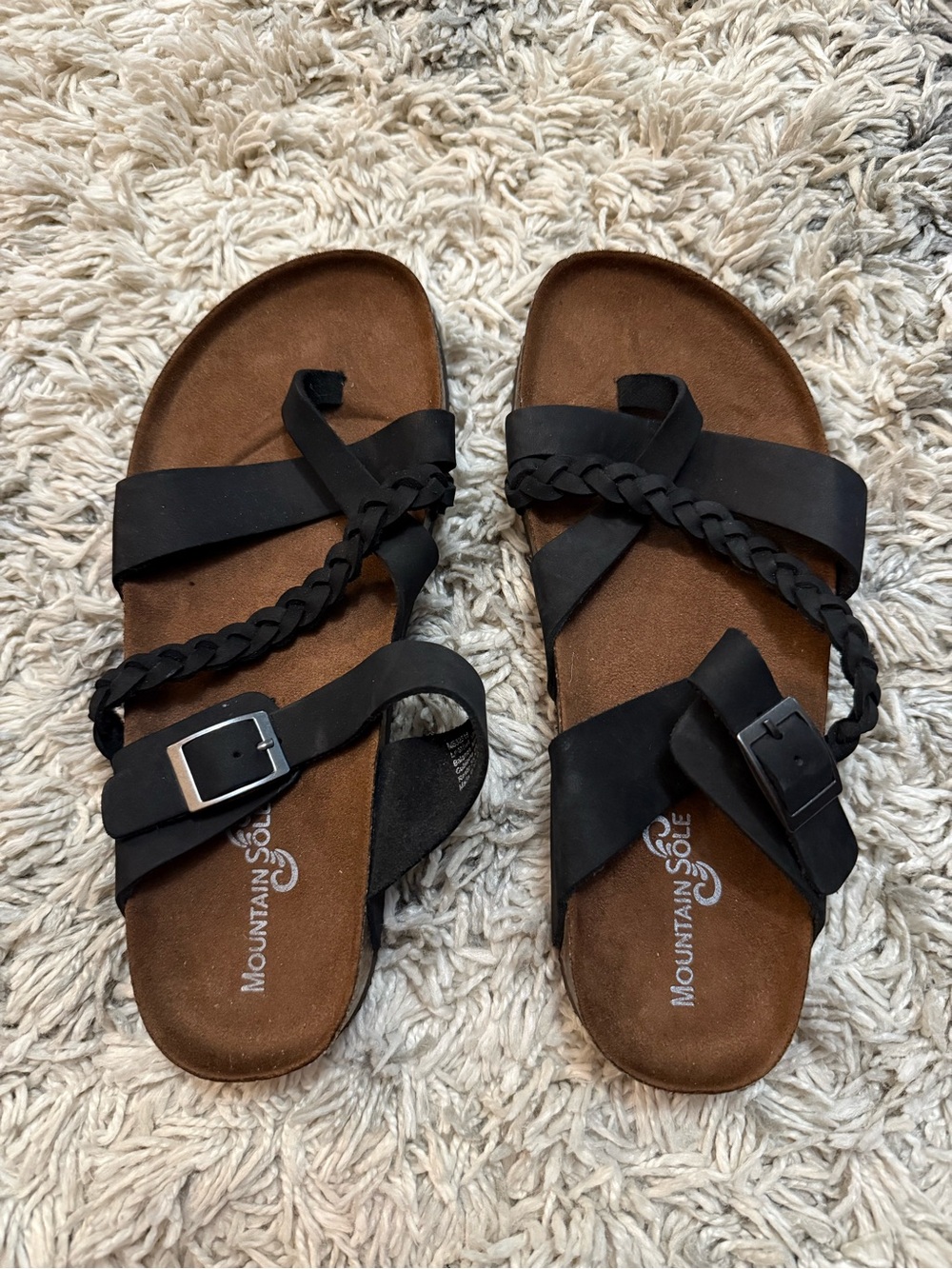 Mountain Sole Women's Sandals Size 10 Black